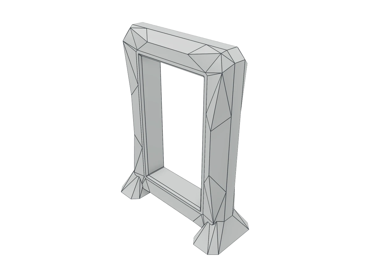 Faceted Standing Frame