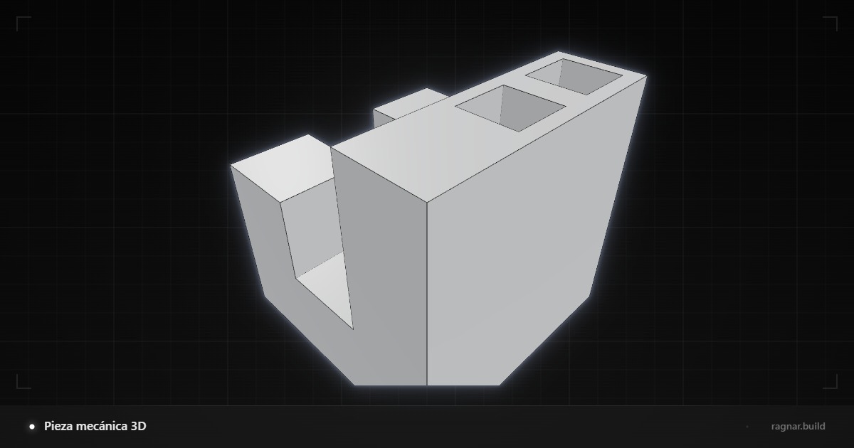 Pieza mecánica 3D