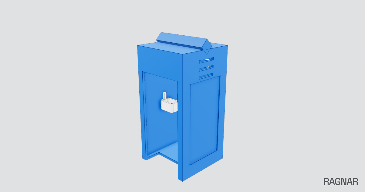 Portable restroom kabina