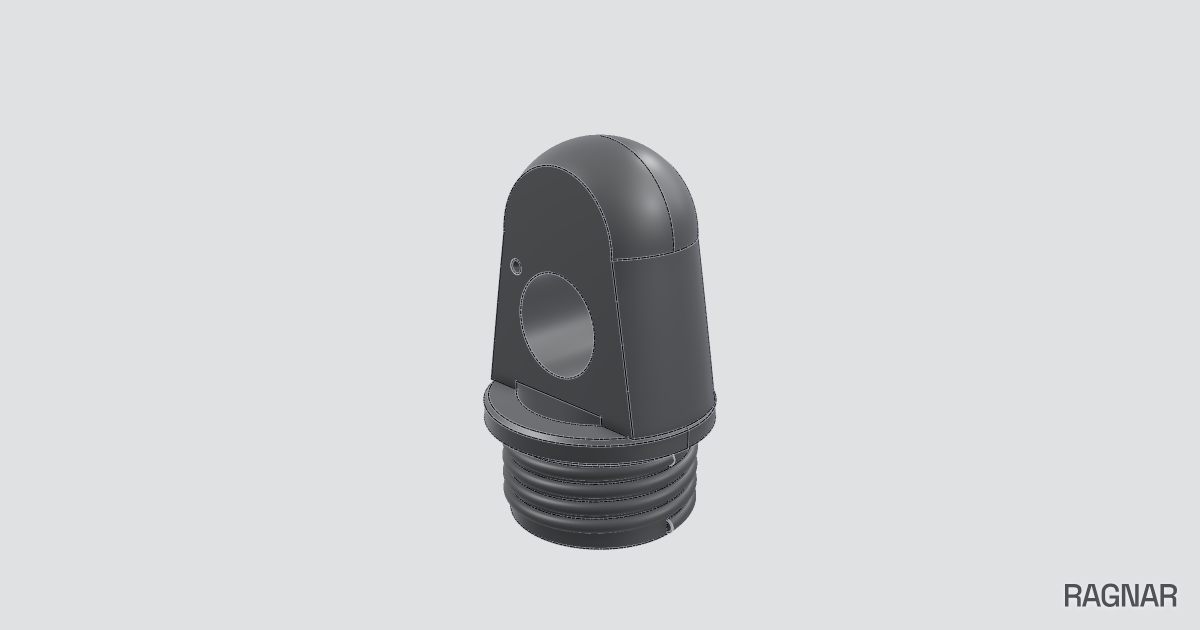 Threaded Cap with Mounting Hole (remix)