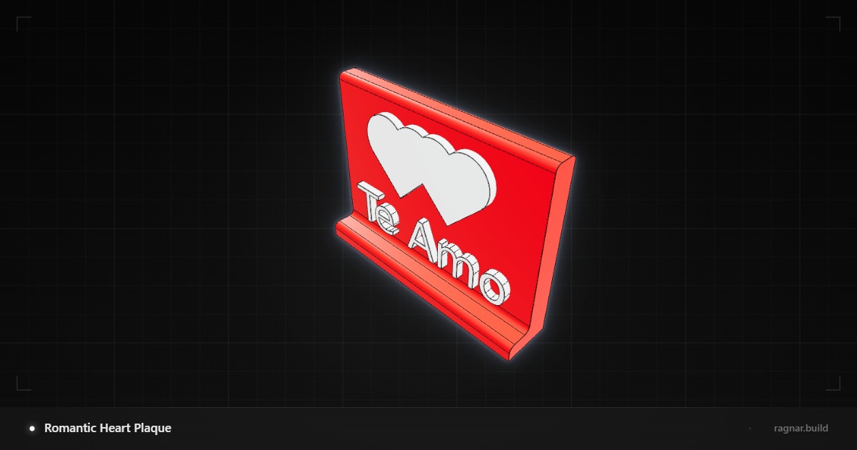 Romantic Heart Plaque