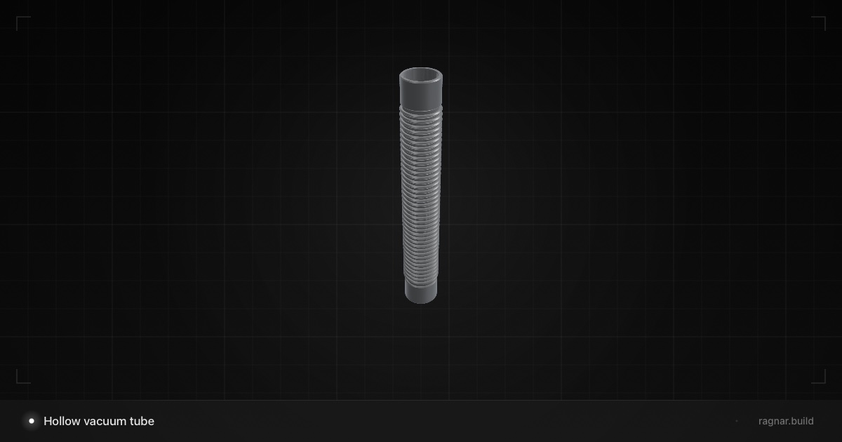 Hollow vacuum tube