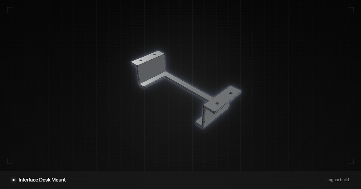 Under-Desk Audio Mount