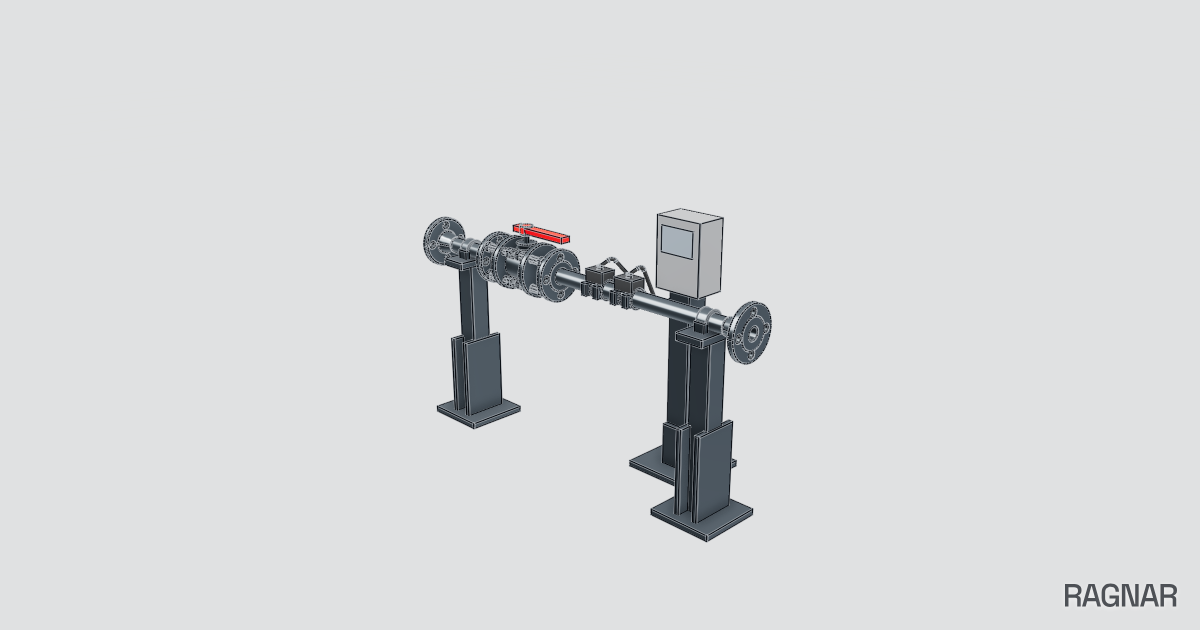 Flow transmitter piping