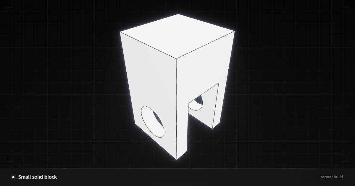Small solid block