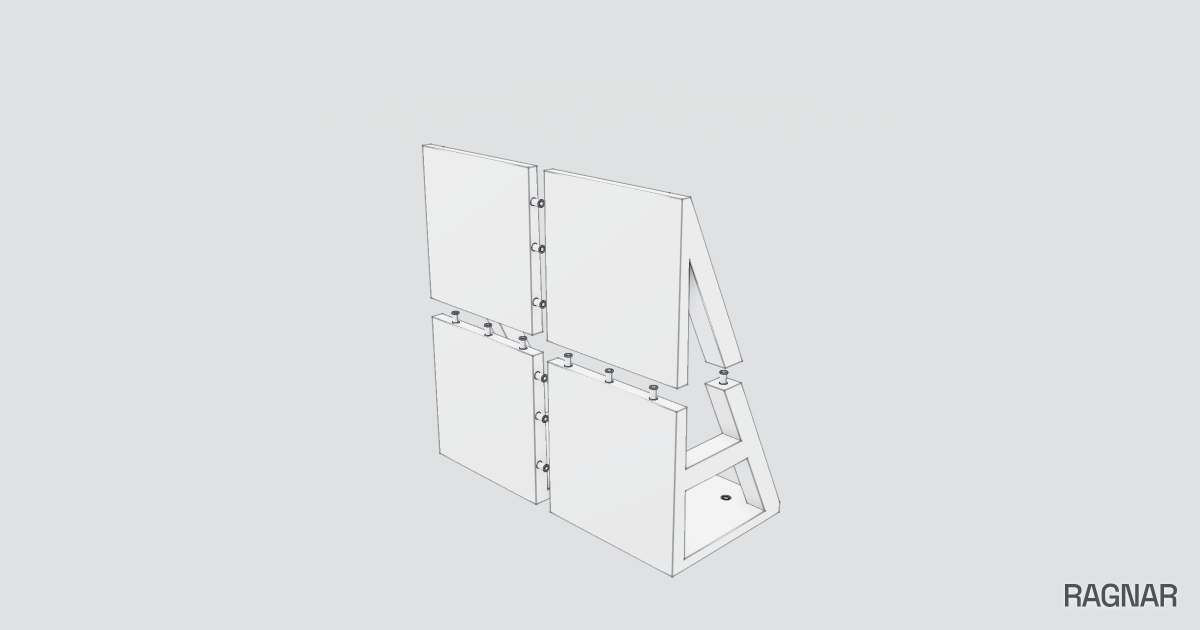 L-shaped wall shelf