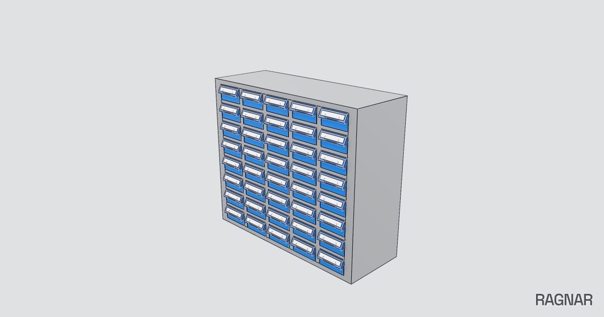 Multi-drawer parts organizer