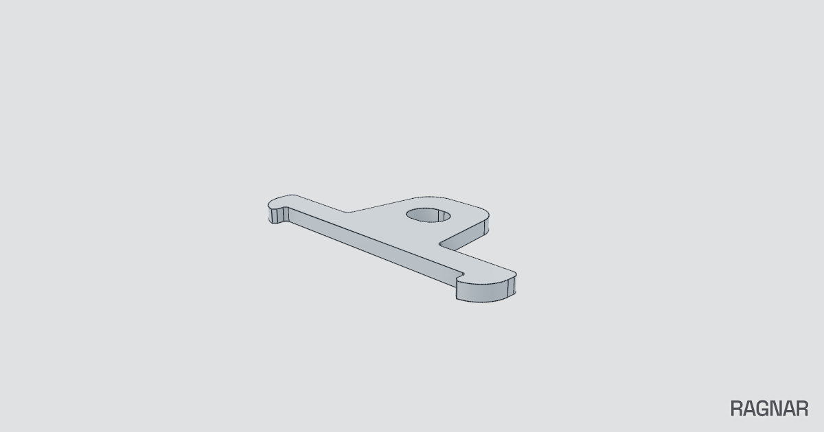 Flat sheet metal bracket