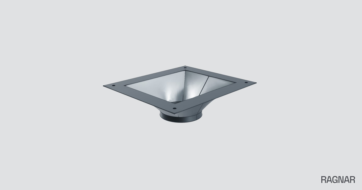 Sheet metal hopper