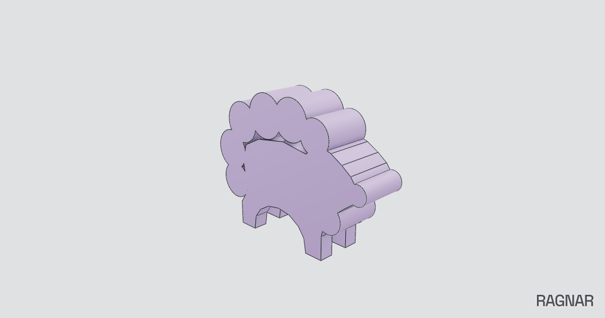 Sheep boardgame meeple