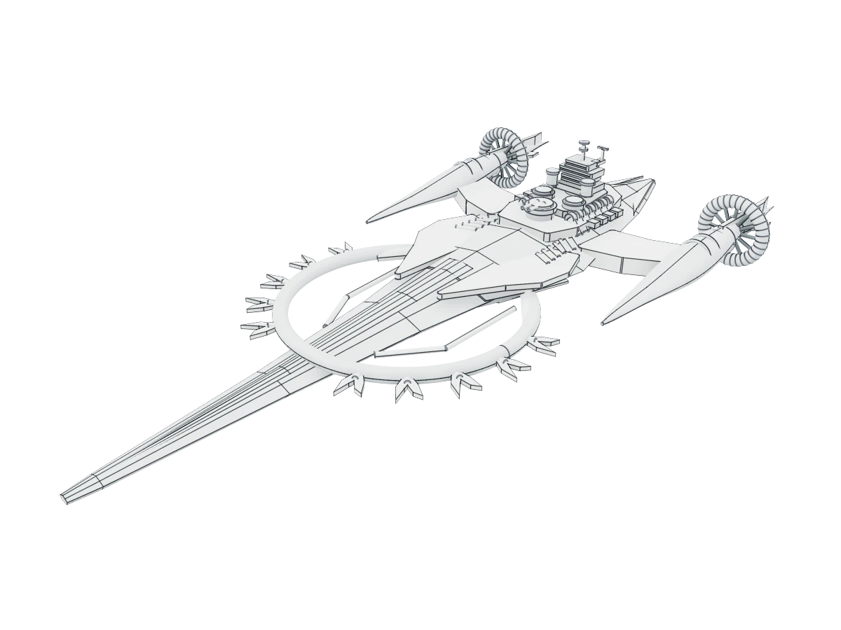 Ornate Spacecraft Model