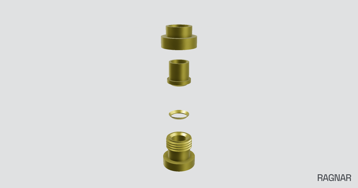 Brass Oxygen Coupling