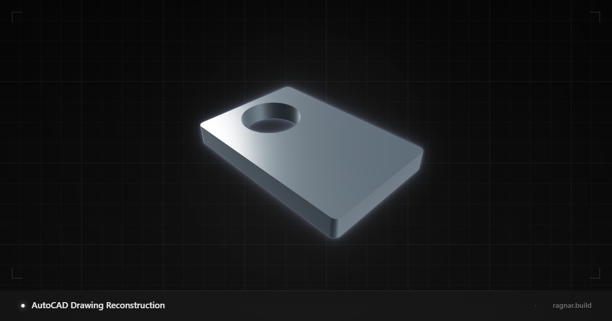 AutoCAD Drawing Reconstruction