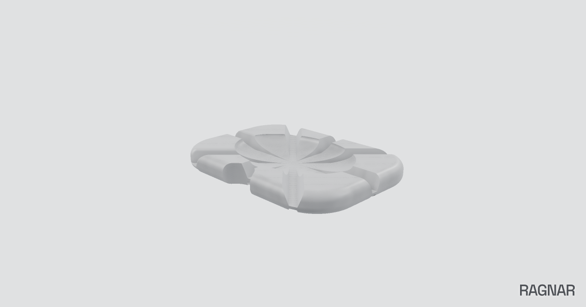 Oval relief part