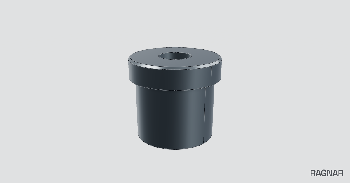 Threaded turned part