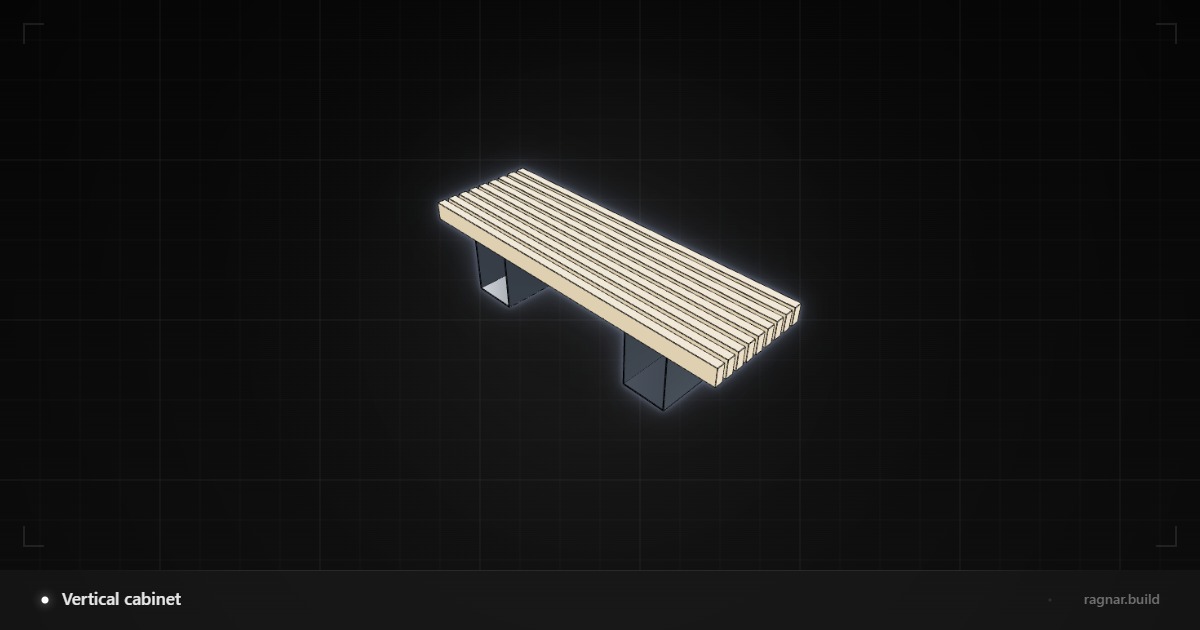 Vertical cabinet