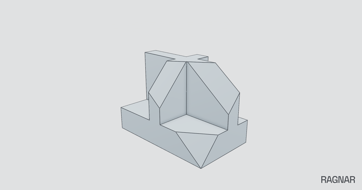 Faceted Corner Wall