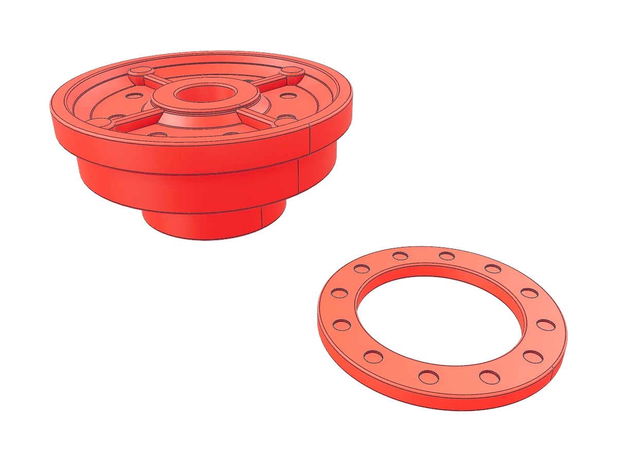 Industrial Hub with Ring