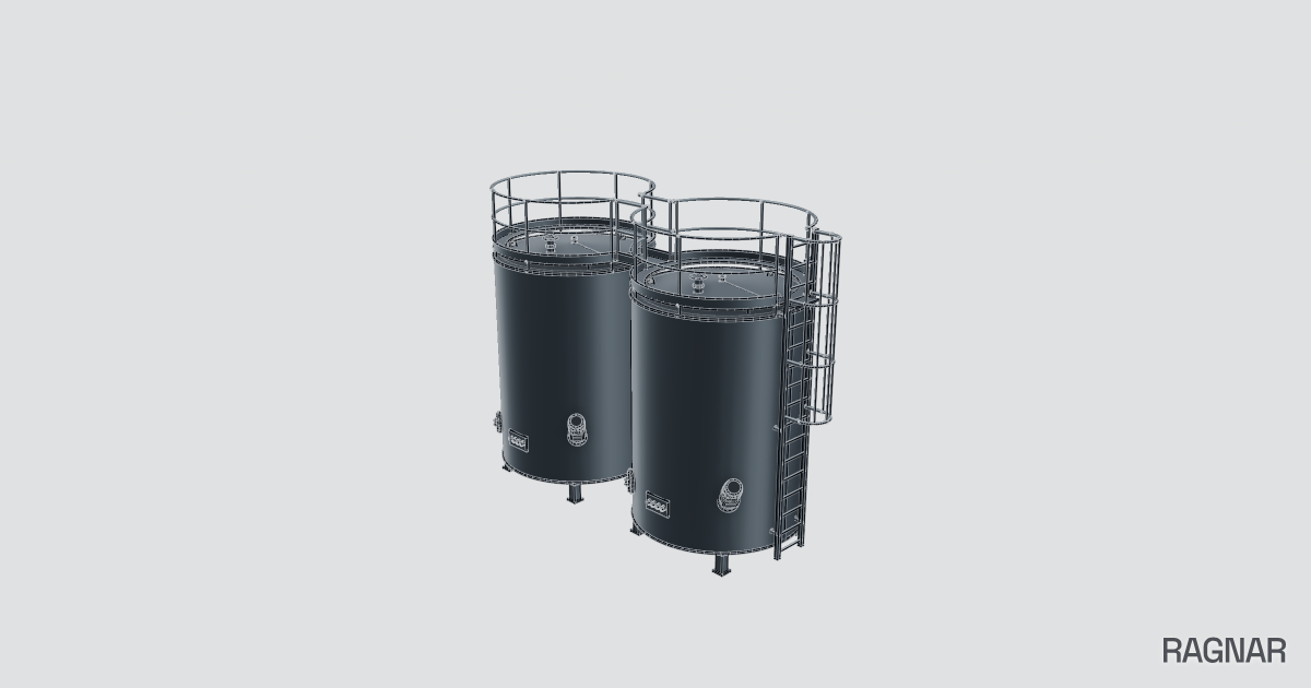Dual industrial tanks