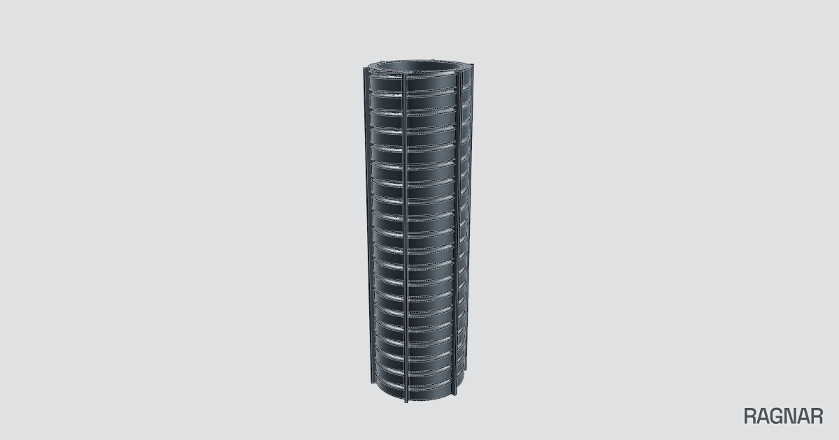Finned helical tube