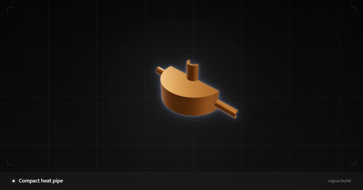 Compact heat pipe