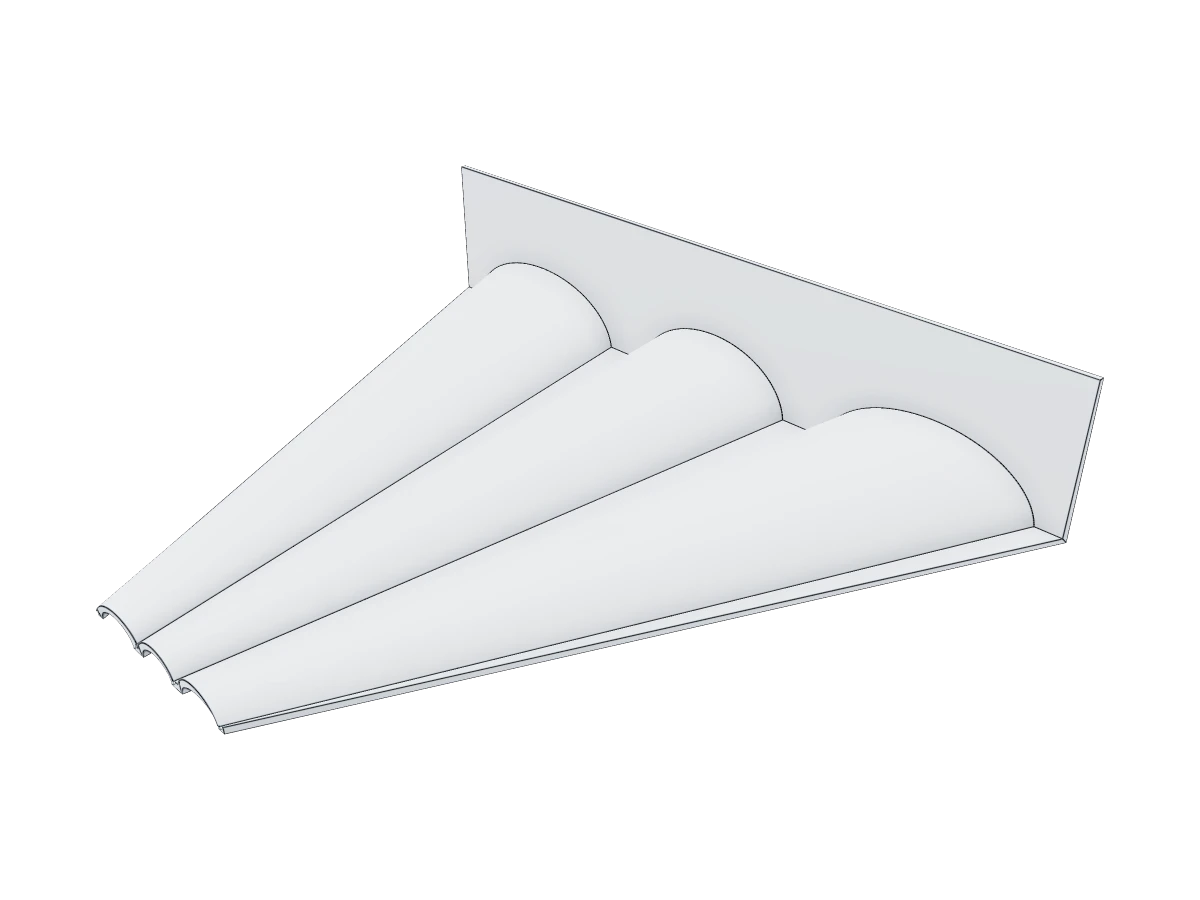 Triple Channel Tapered Sheet