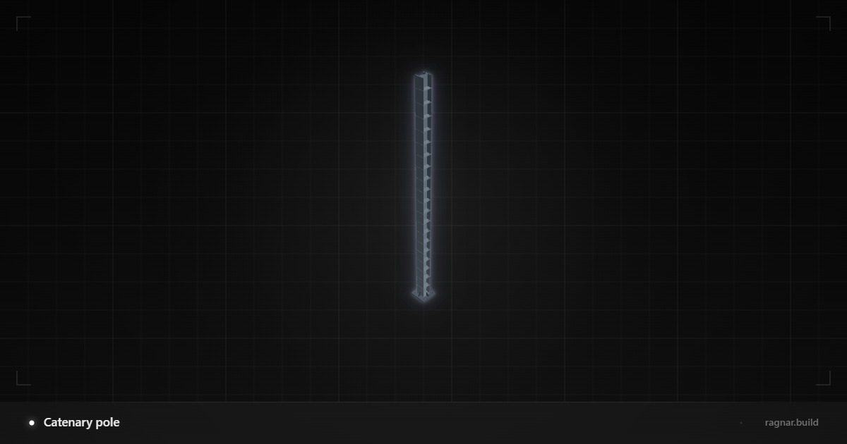 Catenary pole
