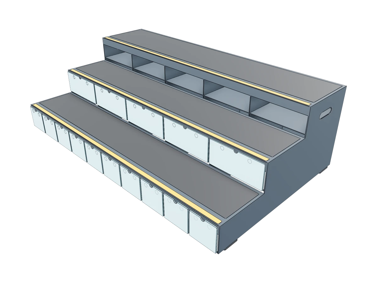 Industrial Storage Step Stool