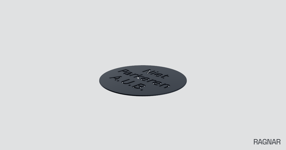 Circular Parking Sign