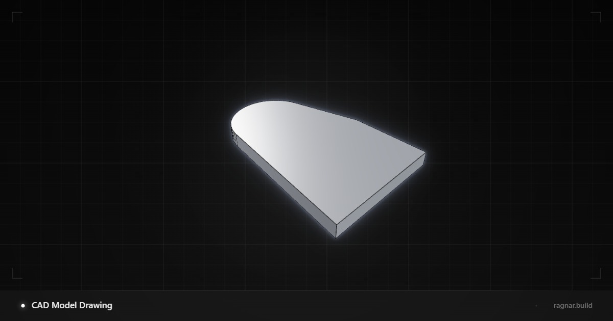 Rounded Aluminum Plate