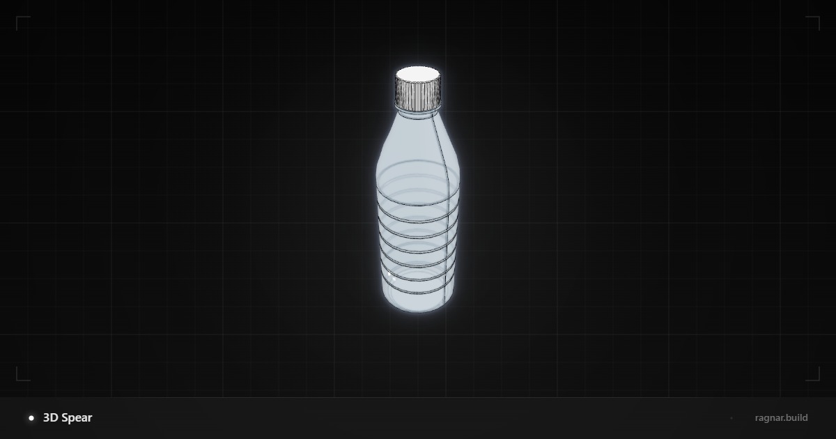 Ribbed Beverage Bottle