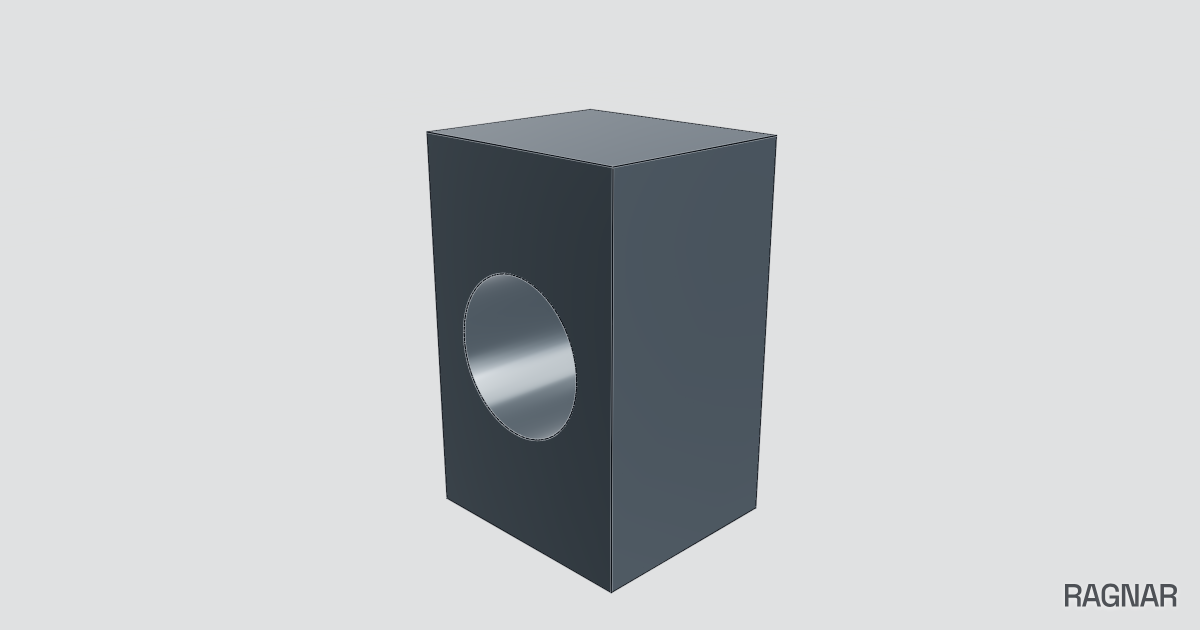 Cube taraudé