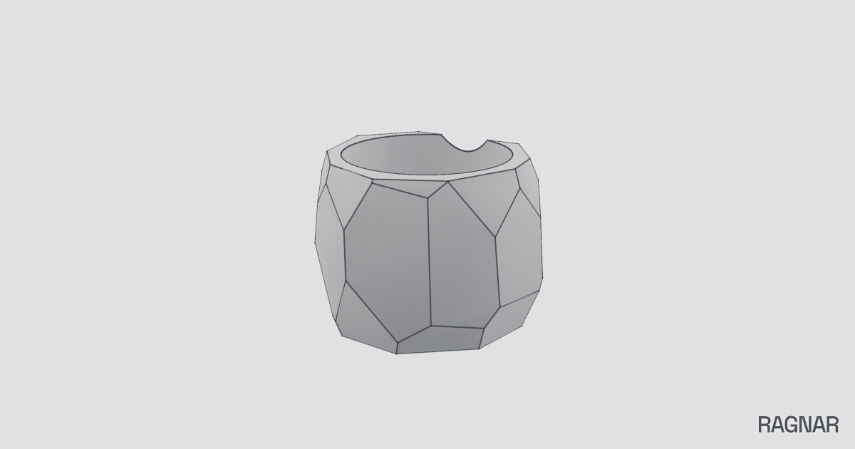 Cylindrical plant pot