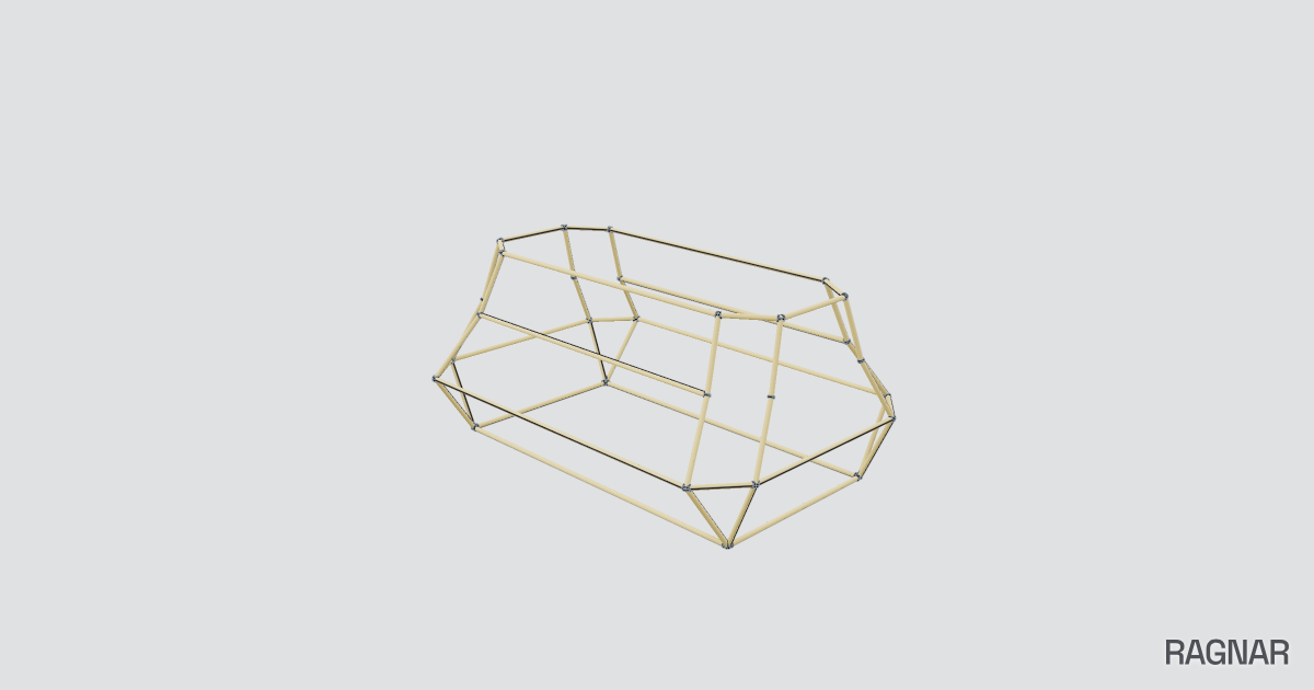 Octagonal Wireframe Cage | Ragnar Gallery