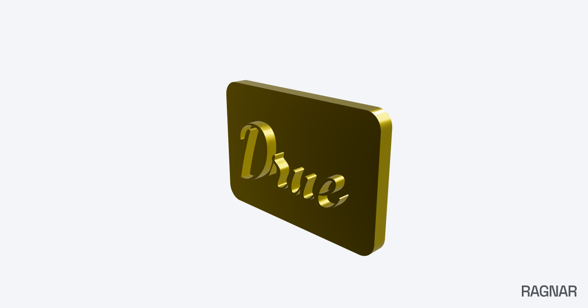 Cursive Name Plate