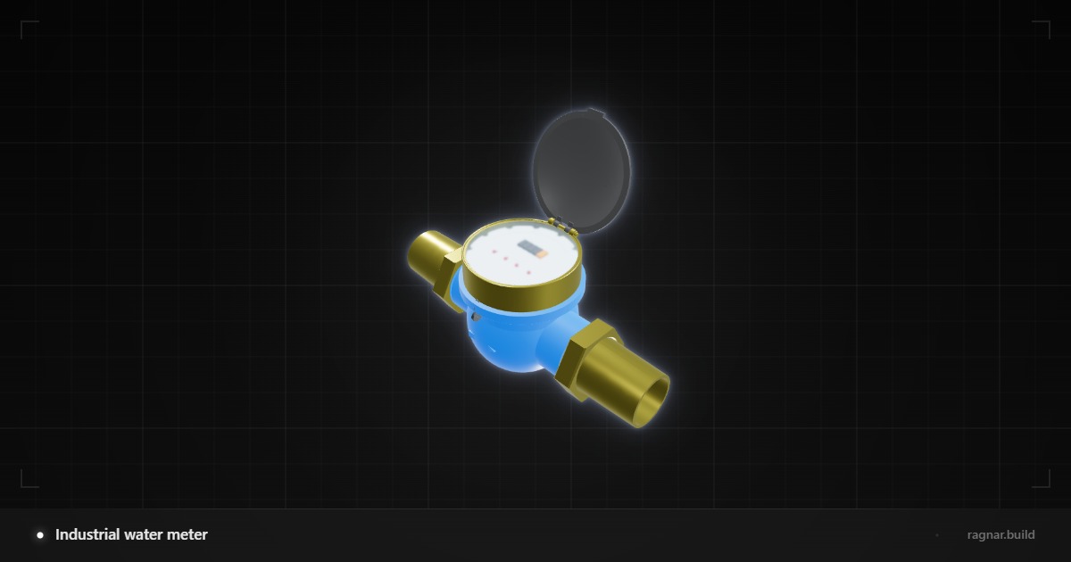 Industrial water meter