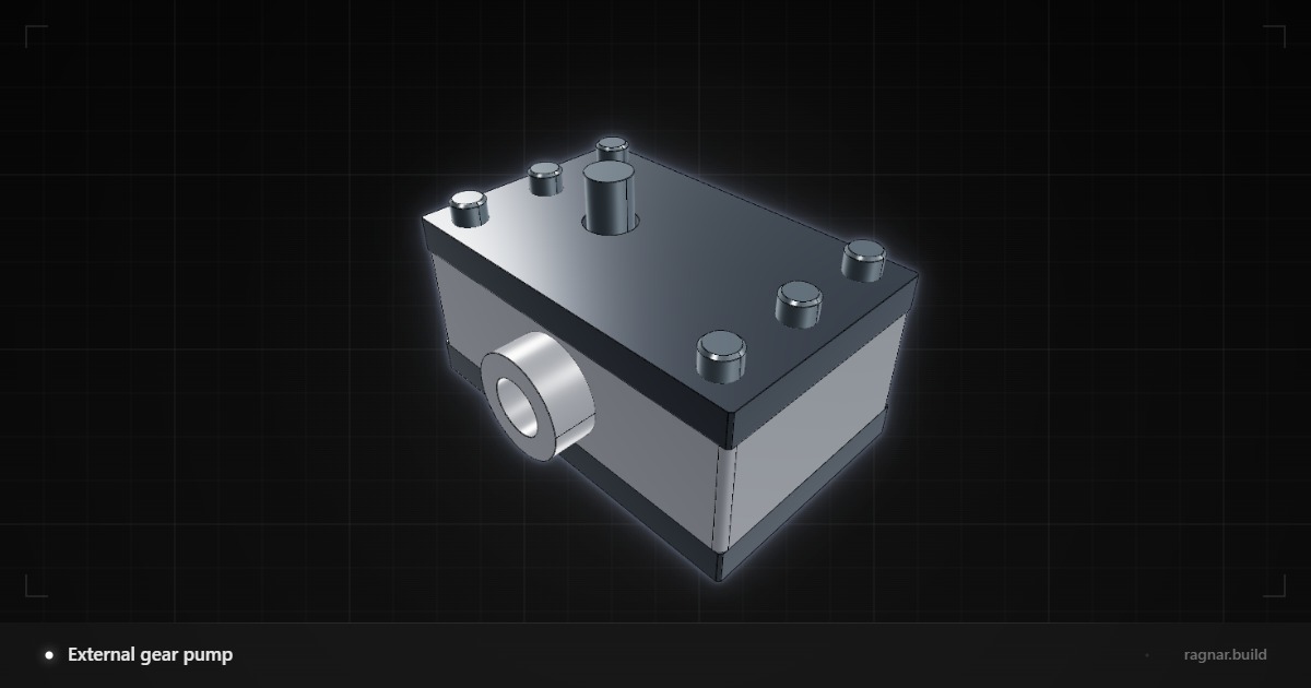 External gear pump