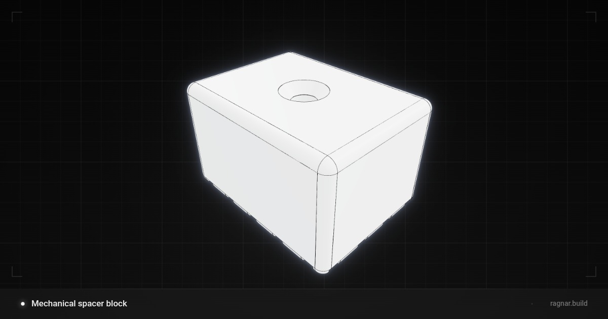 Mechanical spacer block
