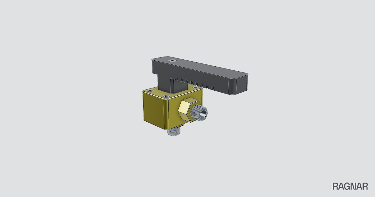 Three-way ball valve