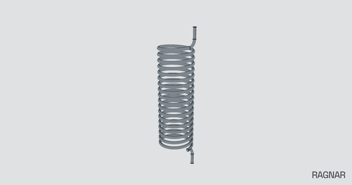 Helical spring coil