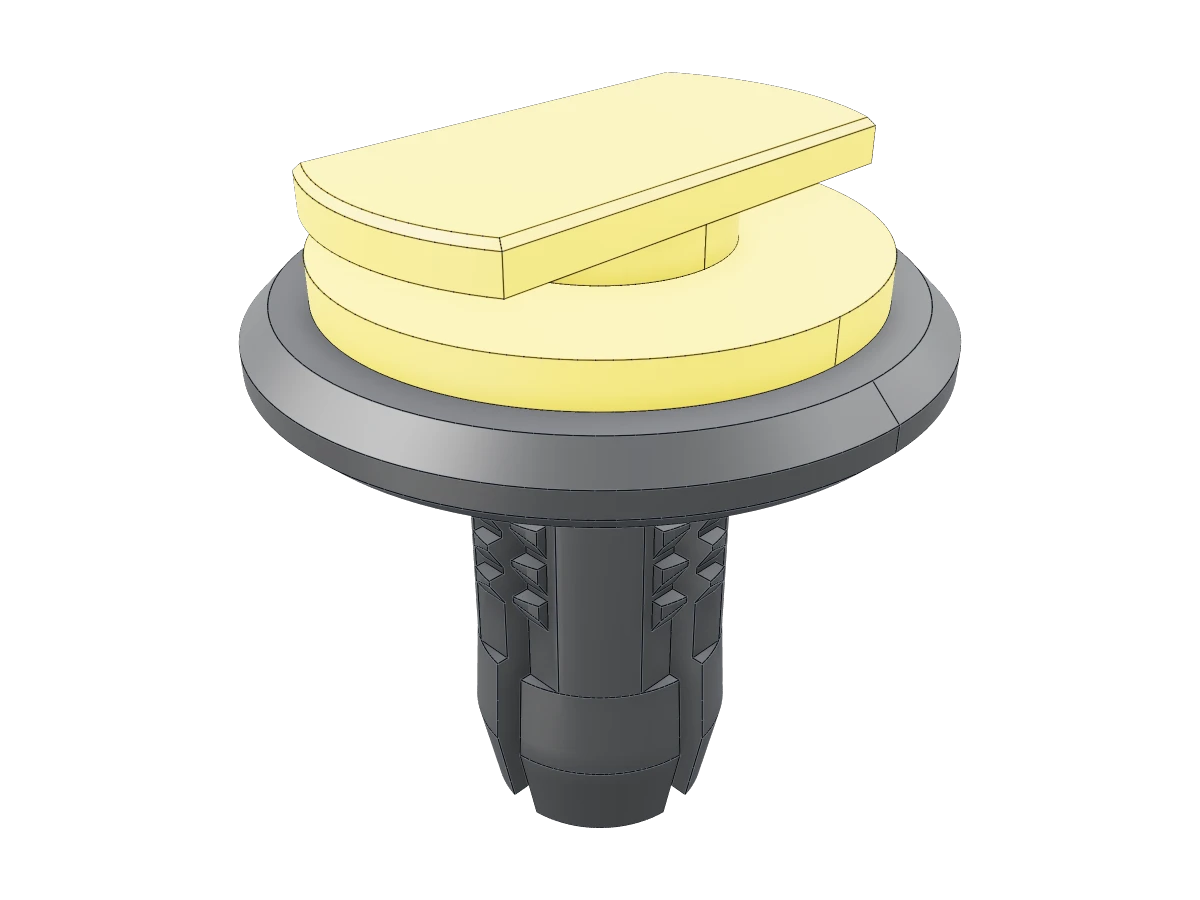 Two-part interlocking insert