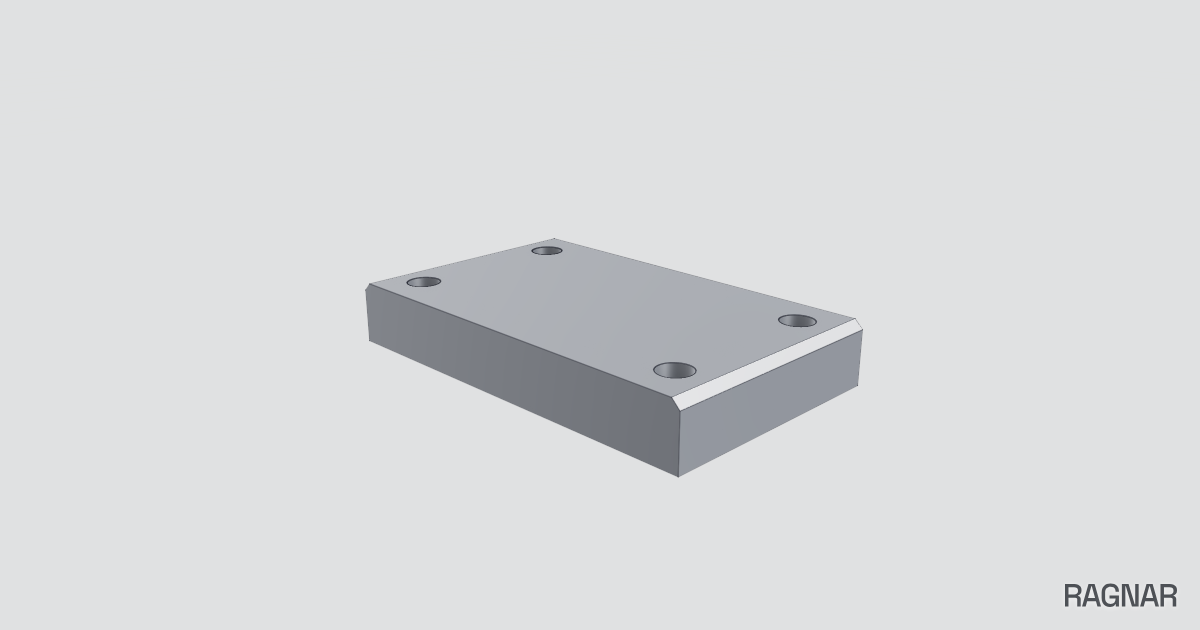 Chamfered Aluminum Block
