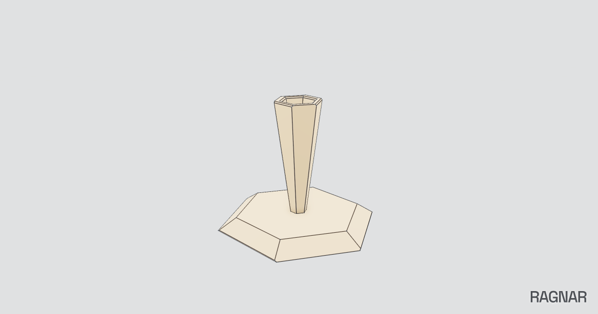 Hexagonal school cone stand