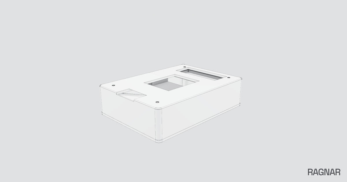 Wall-mounted terminal case