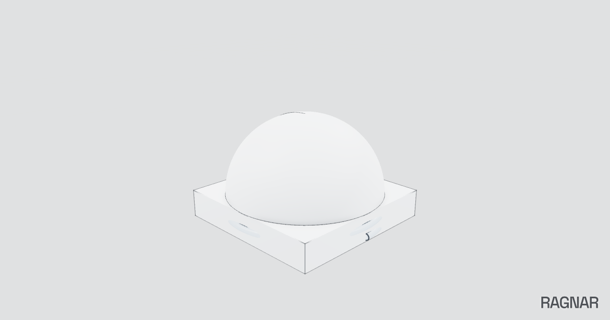 Threaded cylindrical lid