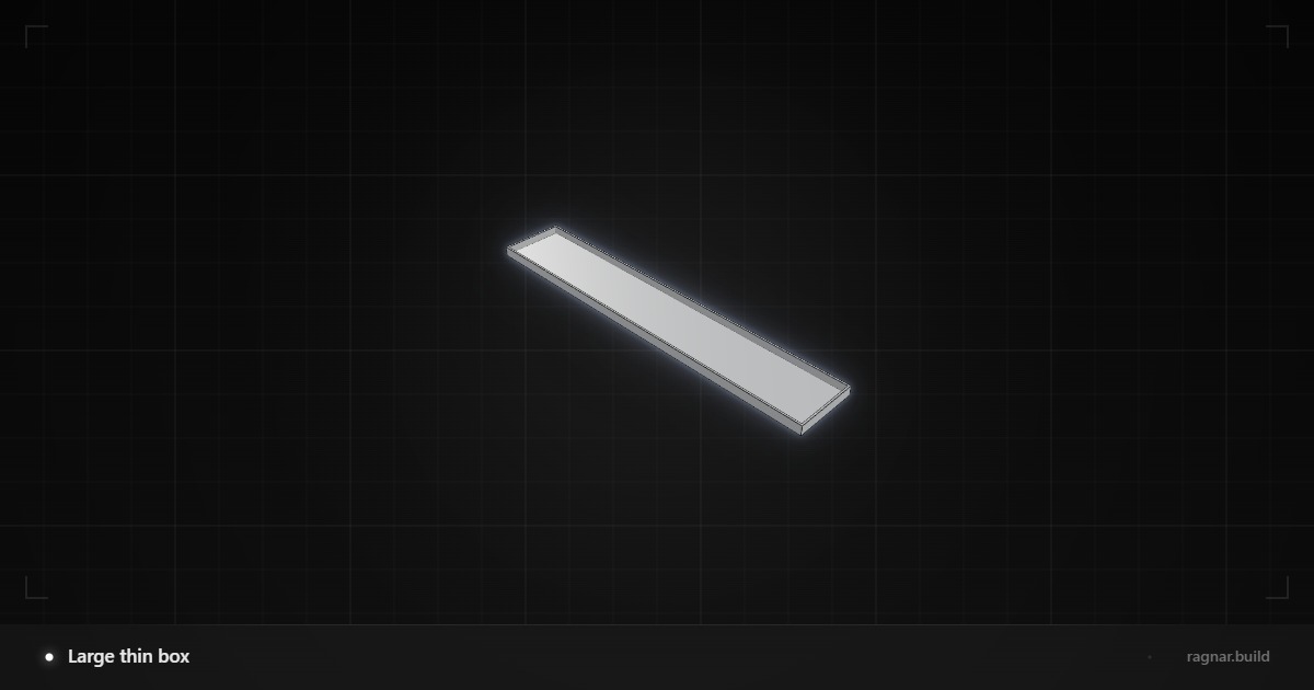 Large thin box