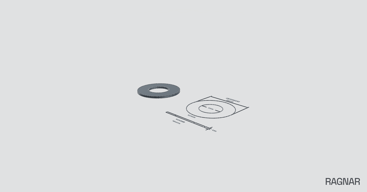 Rondelle inox 142mm