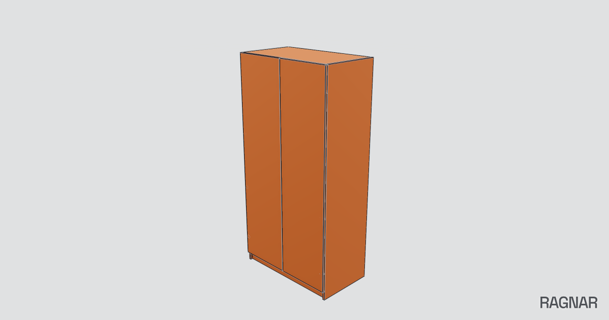 Schrank mit Türen