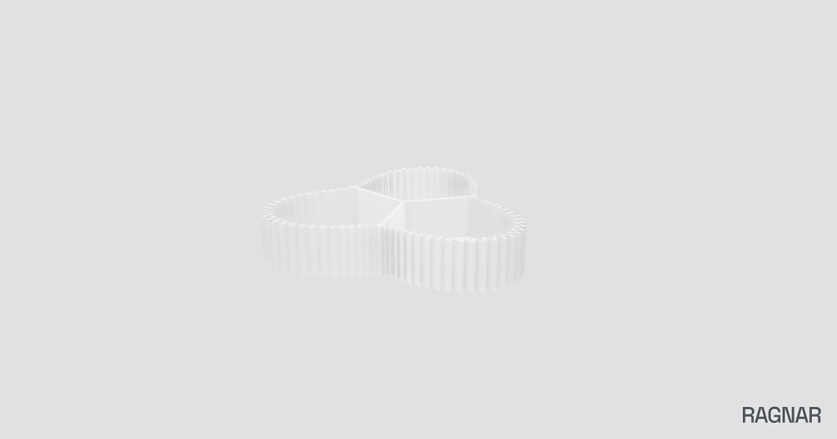 Scalloped Divided Tray