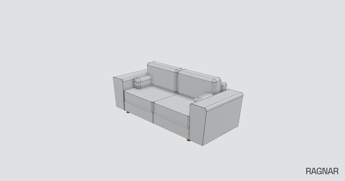Detailed Sofa Model